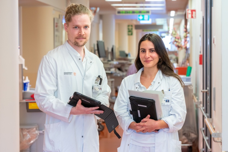 Dr. Sven Richter und Elida Hasani leiten am Uniklinikum Dresden zwei Studien,...