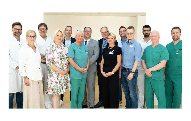 Teamleitung EPZmax im Klinikum Frankfurt (Oder) und das Audit-Team, Foto:...