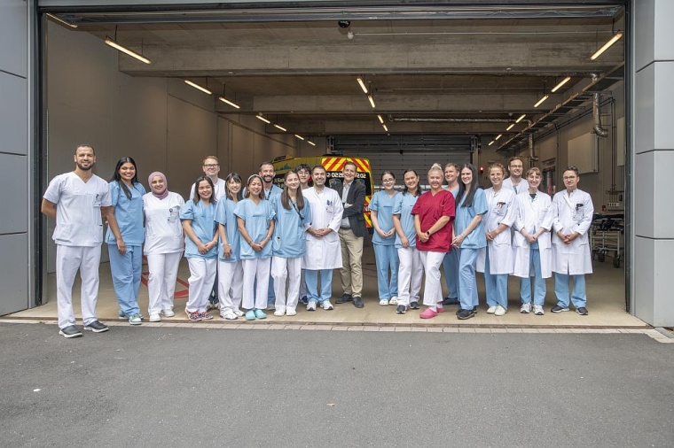 Ein Teil des interdisziplinären Teams der Stroke-Unit des UKB, deren...