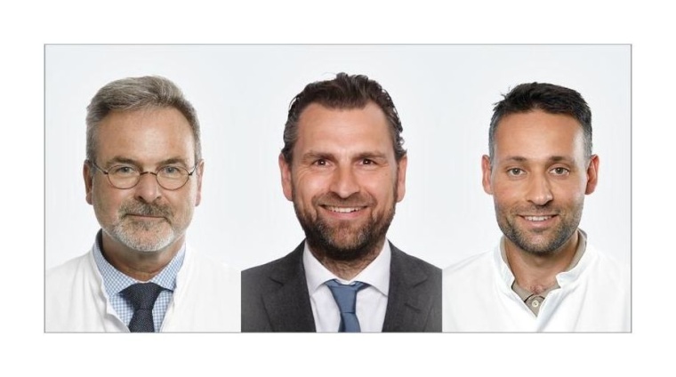 Von links: Prof. Dr. Peter Albers; Prof. Dr. Lars Schimmöller; Dr. Rouvier...