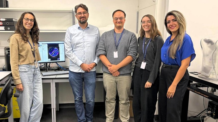 Gemeinsam Innovationen in Spatial Biology vorantreiben – von links: Giulia...