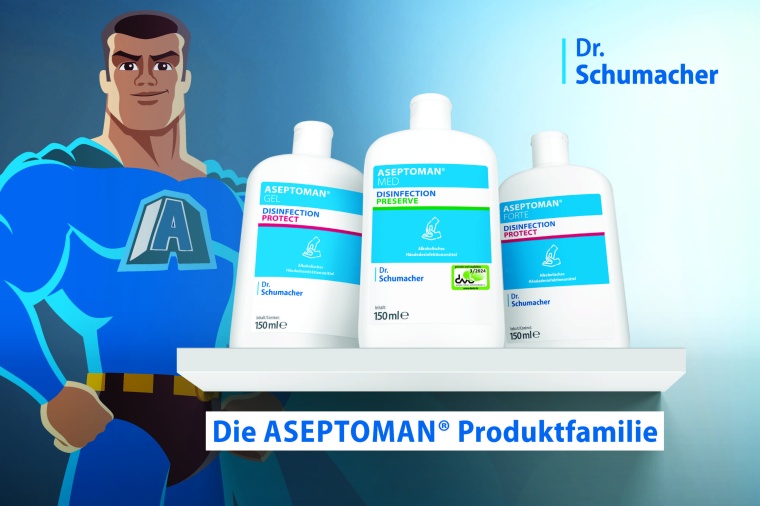 Für die Vielfalt in der Händedesinfektion. Biozidprodukte vorsichtig...