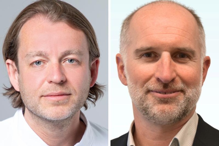 Prof. Dr. Björn Busse, UKE (l.) und Prof. Dr. Alexander Schlaefer, TUHH Foto:...