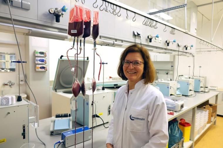 Priv.-Doz. Dr. Konstanze Aurich vom Institut für Transfusionsmedizin an der...