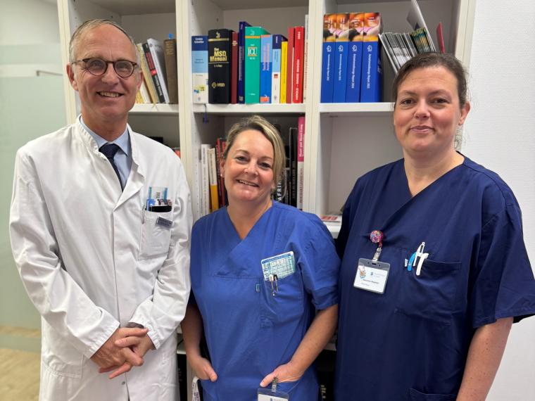 Professor Joachim Weil, Tanja Köllner, Physician Assistant und Jeannine...