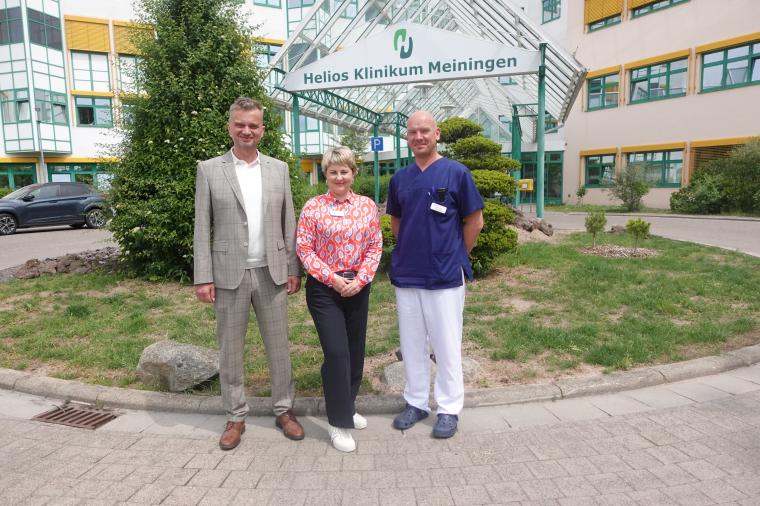 Dr. med. Frank Wanka (l.) ist neuer Chefarzt der Unfallchirurgie des Helios...