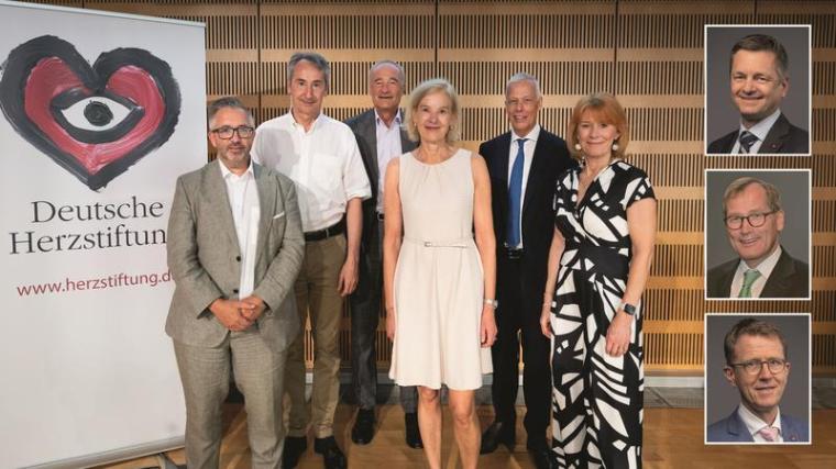 Der Vorstand (v.l.): Prof. Stefan Hofer, Prof. Bernhard Schwaab, Dr. Volker...