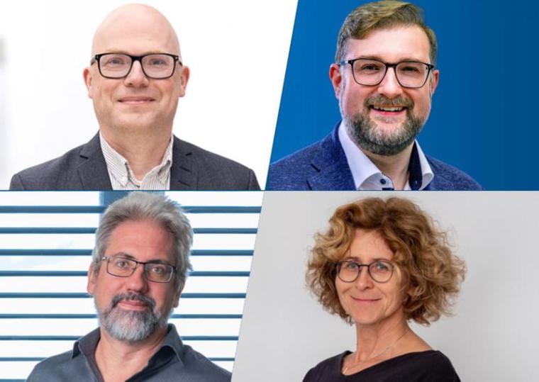 Prof. Jochen Garcke (l. oben), Prof. Sven Zenker (l. unten), Prof. Björn...