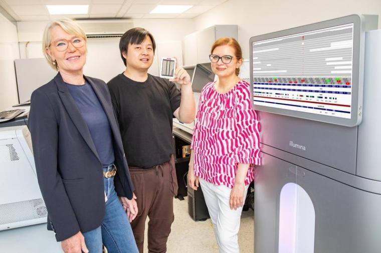 Im MHH-Institut für Humangenetik: Prof. Dr. Doris Steinemann, Dr. Bernardus...