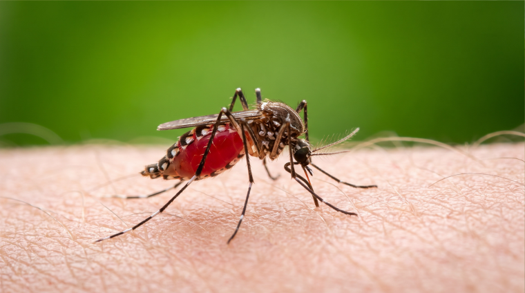 Malaria wird nicht von Mensch zu Mensch übertragen. Für eine Infektion ist...