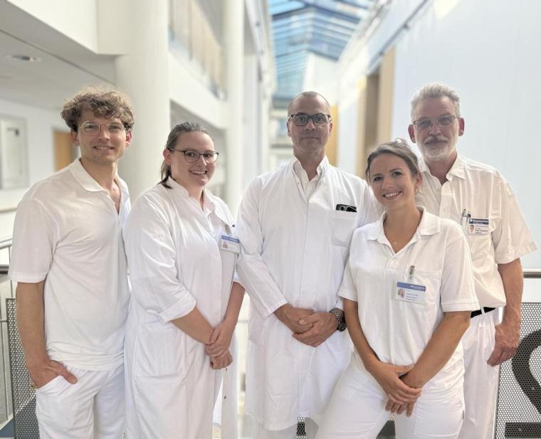 Das Kernteam des neuen Wirbelsäulenzentrums (v.l.): Physician Assistant...